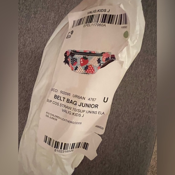 New GUCCI Strawberry Star Print children’s Fanny pack waist Belt Bag - Picture 9 of 11